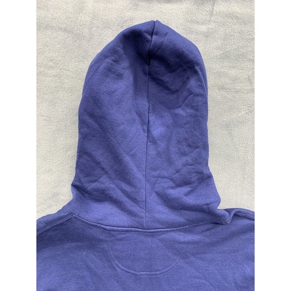 The Nope Face Hoodie Mens Size XL Blue Pockets Athleisure Whimsical Funny - Picture 10 of 16